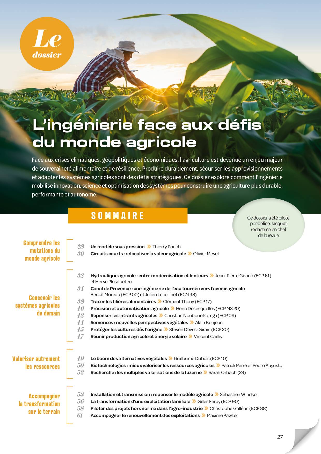 Revue n°34 – 3e trimestre 2026 | L’ingénierie face aux défis du monde agricole – Image 2